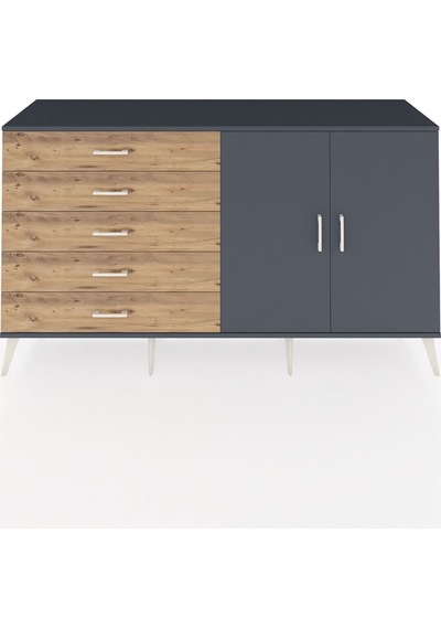 Hyperion Konsol 2 Raflı 5 Çekmeceli 2 Kapaklı 176x44x99 Antrasit-antrasit/çam Antrasıt/antrasıt - Antrasıt Hyperion Konsol 2 Raflı 5 Çekmeceli 2 Kapaklı 176x44x99 Antrasit-antrasit/çam Antrasıt/antrasıt - Antrasıt