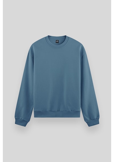 Tommy Life Orman Yeşili Basic O Yaka Rahat Form Erkek Sweatshirt - 88053 Yeşil