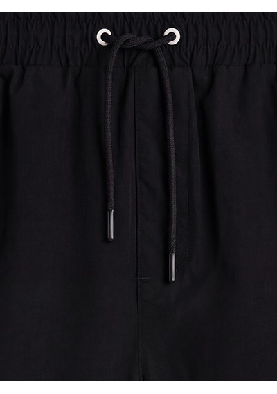 Lcw Swımwear Siyah Kısa Boy Yanları Şeritli Erkek Deniz Şortu