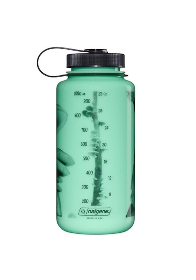 Nalgene Wide Mouth 32 Oz Suluk Matara 1 Litre Glowyld Mushrooms 682025-0032 Yeşil