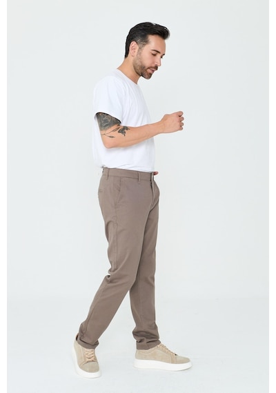 Vizon Regular Fit Erkek Chino Pantolon VİZON