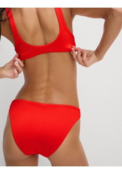 Marks & Spencer Fitilli Yüksek Bacak Kesimli Bikini Altı Kırmızı
