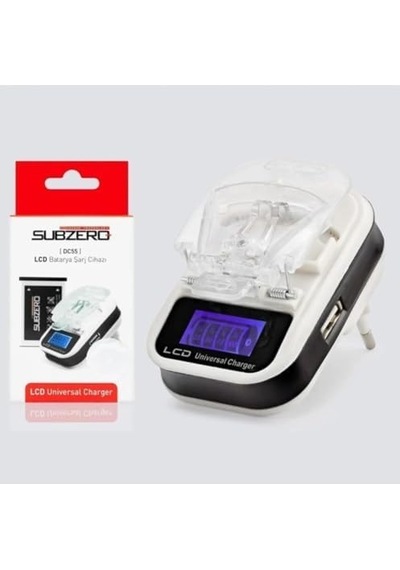 Subzero Lcd Akıllı Pil Şarj Aleti Subzero Dc55 Sbzrdc55