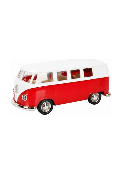 1:32 Rmz City Alman Klasikleri Serisi Die Cast Çek Bırak Model Araba - Kırmızı Volkswagen T1 Transpo