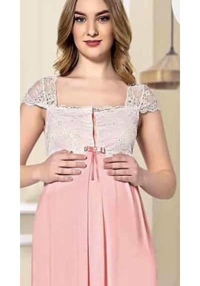 Limissi 2065 Askıları Dantelli Kolsuz Lohusa Pijama Takımı
