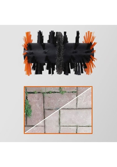 Worx Wa0293 Wg441e İle Uyumlu Sert Ve Derz Dolgu Yüzeyler İçin 165mm Çelik Tel Destekli Temizlik Fırçası Fr Wa0293