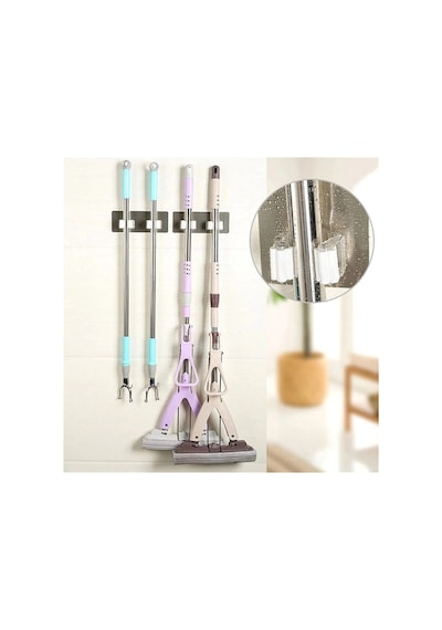 Pratik Organizer 4&apos Lü Yapışkanlı Fırça Paspas Mop Fırça Sabitleyici Ergonomik Alet Aparatı Bx40 Çok Renkli