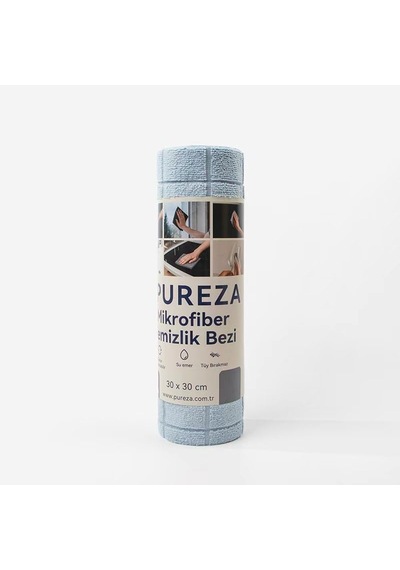 Rulo Mikrofiber Temizlik Bezi 30x30 Cm 20'li- Mutfak, Banyo, Cam Ve Araba Için Mavi Belirtilmemiş
