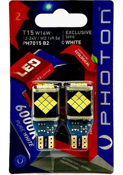 Photon Ph7015 T15 W16W Büyük Dipsiz 16W Geri Vites Lambası Beyaz