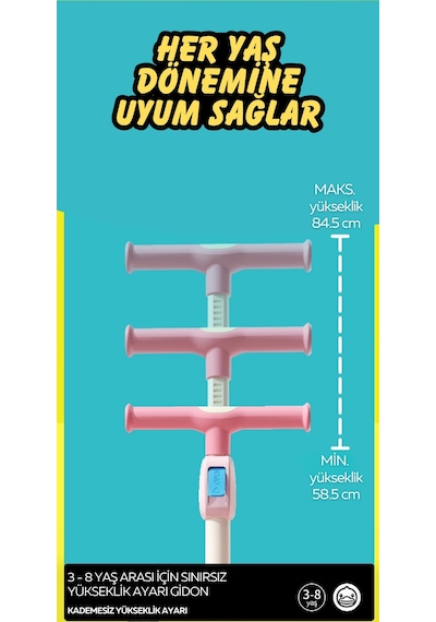 Luddy Bduck Scooter Beyaz - Pembe