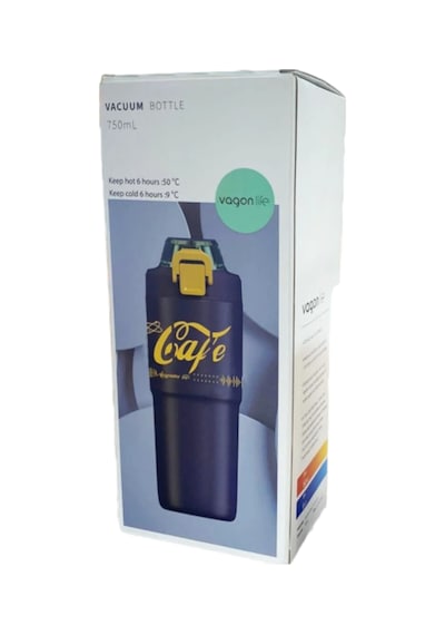 750 Ml Matara Çift Kullanım Pipetli Ve Kolay İçim 316l Paslanmaz Çelik Yeşil