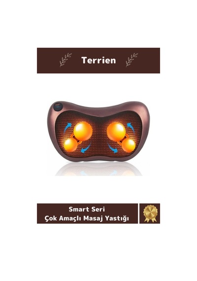 Terrien Smart Seri Arabada Evde Kullanılabilen Çok Amaçlı Özel Seri  Portatif Masaj Yastığı Çok Renkli