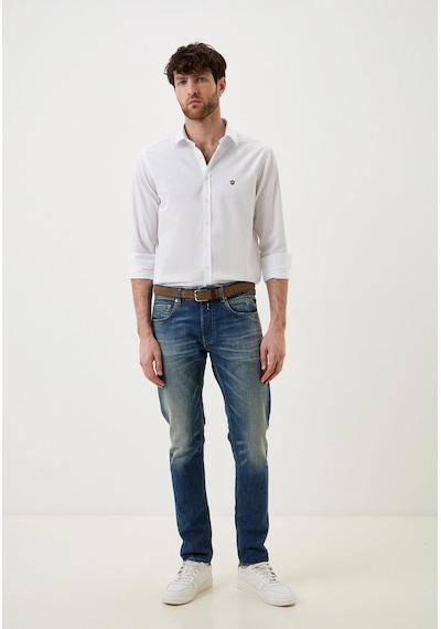 Erkek Pamuk Gömlek Beyaz Balıksırtı Desenli Slim Fit Düğmeli Yakalı Logo Detaylı Gömlek Ncs Jeans 7279-beyaz Beyaz Erkek Pamuk Gömlek Beyaz Balıksırtı Desenli Slim Fit Düğmeli Yakalı Logo Detaylı Gömlek Ncs Jeans 7279-beyaz Beyaz