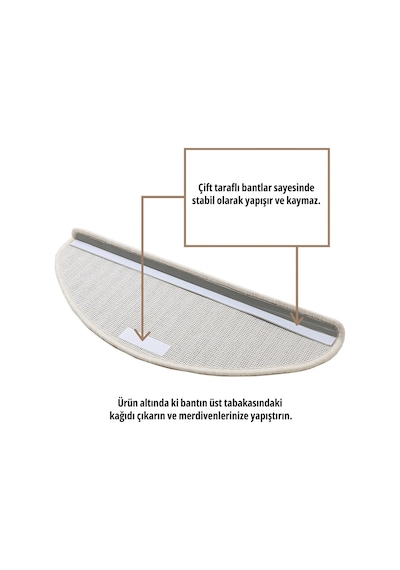 Stepmat Tufting Halıdan Basamak Ve Merdiven Paspası (542974809)