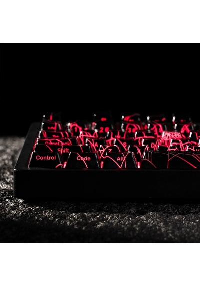 Xvx Spider Web Rgb Keycaps Tuş Takımı Seti Siyah
