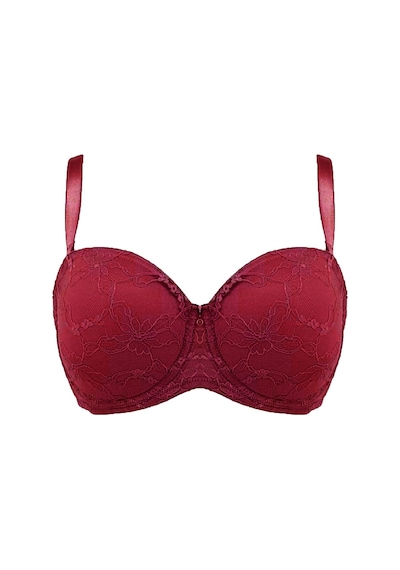 Le Jardin Lejardin Kadın Toparlayıcı Sütyen Dantel Kaplı Lejardın9350 Bordo