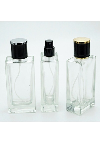 Parfüm Şişesi 50 Ml 5 Adet Şeffaf Dikdörtgen Model Kolay Kapama Parfüm Şişesi 50 Ml 5 Adet Şeffaf Dikdörtgen Model Kolay Kapama