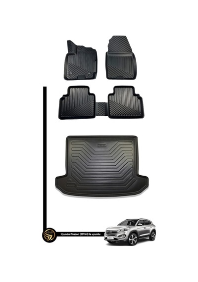 Hyundai Tucson 2015-2020 3d Havuzlu Paspas +bagaj Havuzu Kauçuk Set Nova