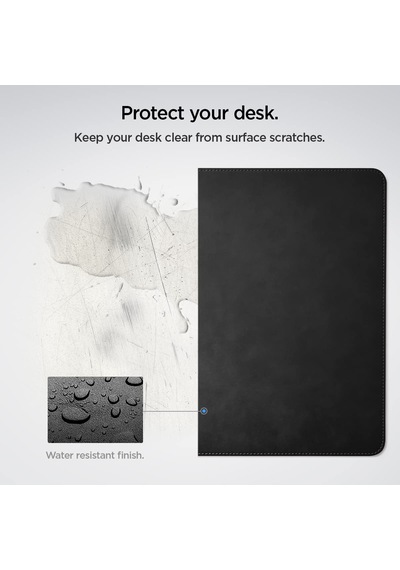 Spigen Regnum Büyük Boy 90x40cm Mouse Pad Vegan Deri Ld302 Siyah - App04762 Spigen Tr