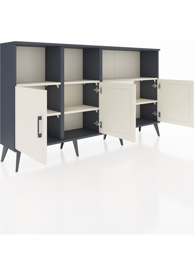 Arges Konsol 6 Raflı 4 Kapaklı 176x30x99 Antrasit-aytaşı Aytası - Antrasıt Arges Konsol 6 Raflı 4 Kapaklı 176x30x99 Antrasit-aytaşı Aytası - Antrasıt
