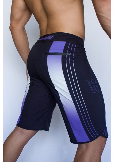Pose I Down Purple Vision Boardshort Erkek Fizik Ve Deniz Şortu Siyah