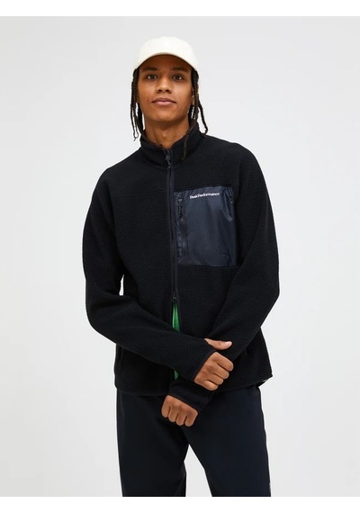 Peak Performance M Pile Zip Jacket Black Erk Fleece G80293020-001 Siyah