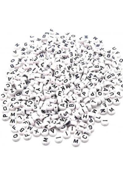 Harfli Boncuk 25 Gr 175-180 Adet