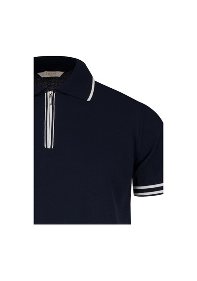 Hatemoğlu Lacivert Regular Fit Polo Yaka Rayon Tişört