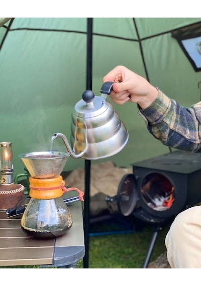 Campout Outdoor Filtre Kahve Demliği Gri
