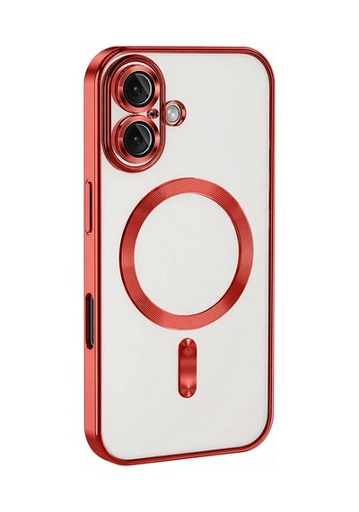 Apple İphone 16 Kılıf Kross Magneticsafe Kapak - Kırmızı Çok Renkli