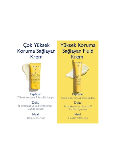 Caudalie Vinosun Yüksek Koruma Sağlayan Fluid Krem Spf50+