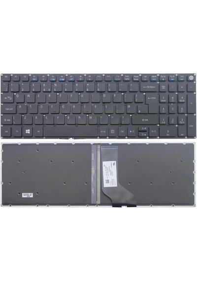Acer Uyumlu Aspire E5-573 Notebook Klavyesi (Siyah TR) Işıklı