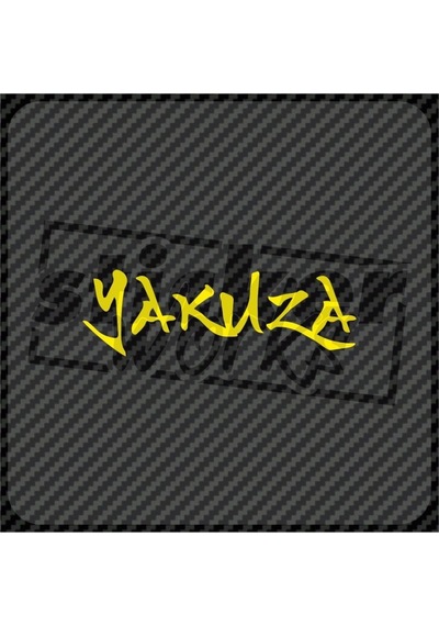 Yakuza Hologram Sticker Sarı