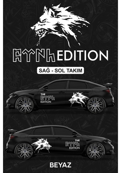 The Türk Edıtıon Sticker - Yan Gövde Kaplama Seti Beyaz - 864812508