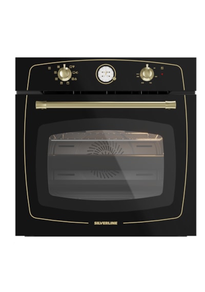 Silverline RS6507B01 72 L Rustik Siyah Fırın