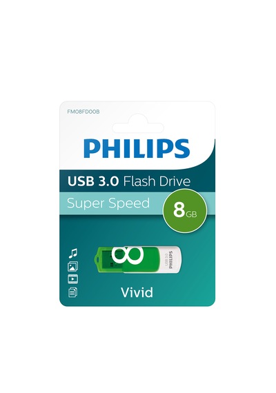 Philips Vivid 8 Gb Led Göstergeli Super Speed Usb 3.0 Flash Bellek 8gb