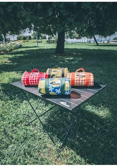 Limon Desenli Artha Piknik Örtüsü 150x150 Cm, Dayanıklı Kamp Ekipmanları, Kamp Aksesuarları