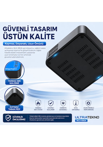 Ultratekno 40 Port Şarj İstasyonu 400w 20 Usb 20 Type-c Pd Multi Port Akıllı Hızlı Şarj Cihazı