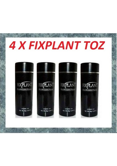 4 X Fıxplant 28 Gr Siyah Saç Tozu - Kargo Bedava