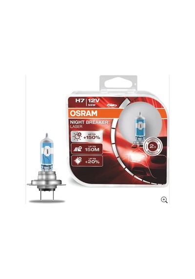 Osram Night Breaker Laser H7 Ampul Takımı %150 Daha Fazla  Işık