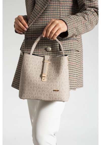 Just Polo Kadın Taş Monogram El Ve Omuz Çantası Yeni Sezon 2201mh