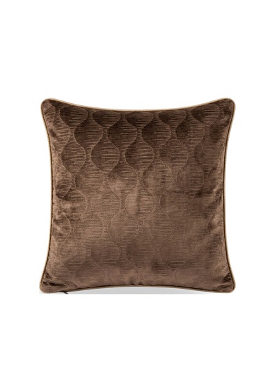 "ripple" Kadife Dokulu Kırlent Kılıfları - 45x45 Bronz
