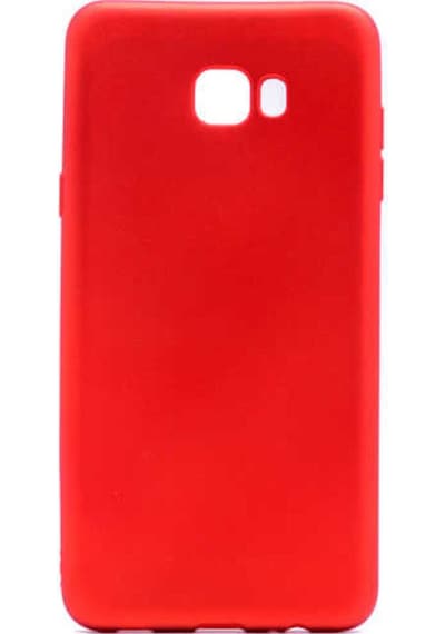 Samsung Uyumlu Galaxy C7 Pro Kılıf Zore Premier Silikon Kapak Kırmızı
