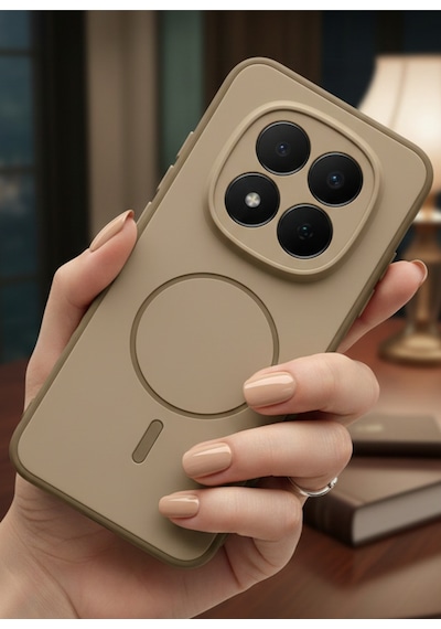 Redmi Note 15 Pro 5g İçin Uyumlu M-safe Şarj Özellikli Elde Kaymaz Soft Renkli Kılıf
