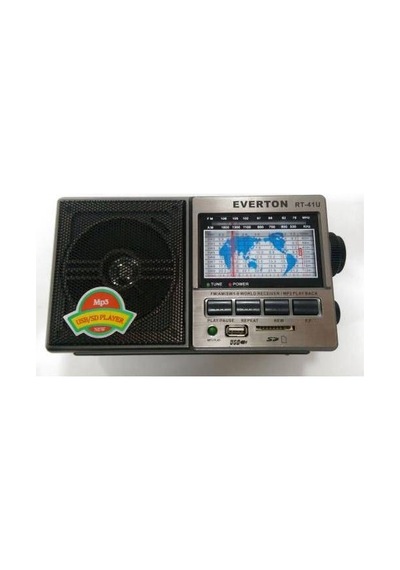 Everton Rt-41Bt Bluetoothlu Şarjlı 10 Band Dünya Radyosu .Usb. S