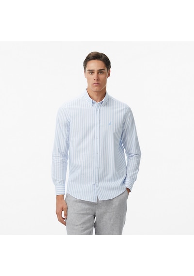 Nautica Erkek Mavi Regular Fit Çizgili Gömlekçizgiliw65541t