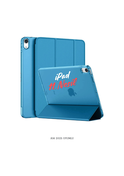 Apple Uyumlu iPad 11. Nesil A16 2025 11 İnç Standlı Katlanabilir Fuchsia Smart Cover Tablet Kılıfı Kılıf
