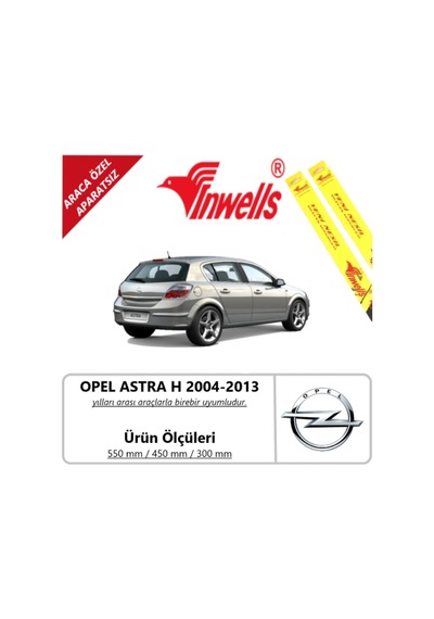 Opel Astra H Ön+Arka Silecek Takımı 2004-2013