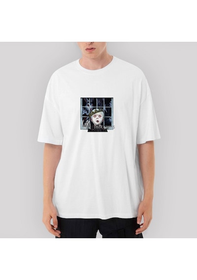 Korn Hypocrites Oversize Beyaz Tişört Beyaz
