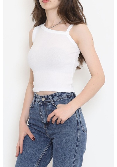 Mokashopin - Askılı Kaşkorse Atlet Beyaz - 18178.1723. 001